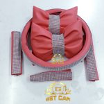 ست صورتی مات نگین